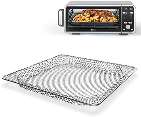 Air Fryer Basket Replacement for NINJA Foodi SP101 Air Fryer Oven, Stainless Steel Air Fryer Basket for Ninja SP100,SP102, Mesh Basket for Ninja Foodi Air Fryer Accessories, Baking Tray for Ninja
