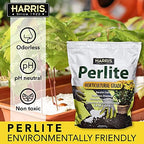 Harris Premium Horticultural Perlite for Plants and Gardening, 8qt to Promote Root Growth and Soil Health White