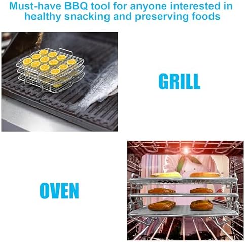 Dehydrator Stand Rack for Ninja Foodi AG300,AG301 Accessories,3 Stackable Layers Dehydrator Stand for Ninja AG300C,AG301C,AG302,AG400,IG301A,Stainless Steel