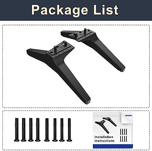Stand for LG TV Legs Replacement, TV Stand Legs for 49 50 55 Inch LG TV Stand - 49UK6090 50UK6090 50UK6500 50UM7300 50UN7300 55UK7700 55UM7300 55UM6910 55UN7300 MAM643660 MEZ64114730 with Screws