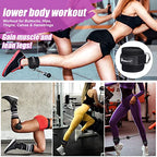 NEALFIT Ankle Strap for Cable Machine, Gym Ankle Cuff for Kickbacks, Leg Extensions, Glute Workouts, Booty Hip Abductors Exercise for Women and Men (Pair, Black)