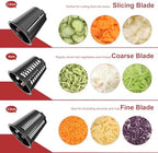 Slicer Shredder Attachment for Kitchen Aid Stand Mixer, Cheese Grater Attachment for Kitchen Aid Stand Mixer, Salad Maker Accessory for Kitchenaid, Vegetable Slicer Accessories with 3 Blades