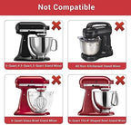 Flex Edge Beater Accessories and Attachments for KitchenAid 6 Quart Bowl-Lift Stand Mixer, Pastry Paddle Attachment for Kitchenaid, Dishwasher Safe, White