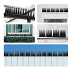 OFFO Bird Spikes Pigeon Outdoor Spikes for Cat Keep Birds Raccoon Woodpecker Off Covers 40 Feet, Black