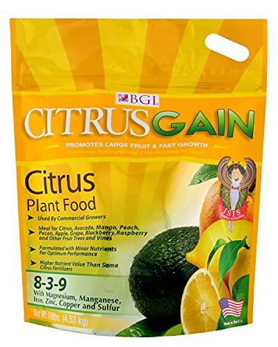BGI CITRUSGAIN 10lb Bag, Citrus Fertilizer
