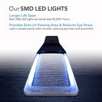 MagniPros See Things Differently 6X Magnifying Glass with Anti-Glare Lens &Fully Dimmable LEDs- Evenly Lit Viewing Area-Perfect for Small Prints, Low Vision Seniors, Macular Degeneration