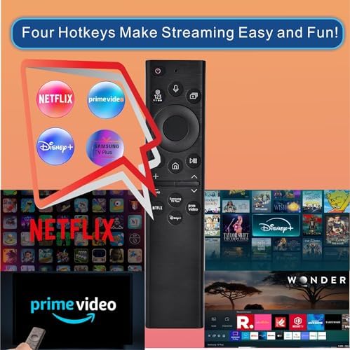 for Samsung TV Remote Control Replacement for Samsung Frame TV Remote with Voice Function, for Samsung Remote Control for Smart TV. for 2018-2024 Samsung Smart TV Neo LED 4K Ultra HD(No Solar)