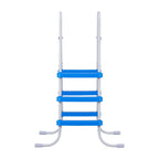 VEVOR Above Ground Pool Ladder, 3-Step Steel A-Frame Swimming Pool Stairs for 36 in High Wall, 300 lbs Capacity Entry/Exit Steps with Secure Non-Slip Sturdy Wide Step, Easy Setup, White & Blue