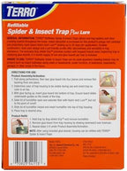 TERRO T3220 Refillable Spider & Insect Trap Attracts Pests with Hydro-tech Lure – Includes 2 Traps & 8 Glue Boards , Brown