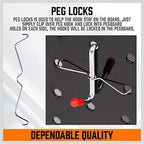 HORUSDY 238-Piece Pegboard Hooks Assortment, Pegboard Accessories with Pegboard Bins for Organizing Various Tools