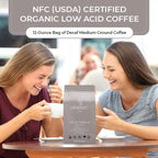Lifeboost Coffee Medium Roast Swiss Water Decaf Coffee Ground - Low Acid Single Origin USDA Decaf Organic Coffee - Non-GMO Coffee Third Party Tested For Mycotoxins & Pesticides - 12 Ounces