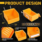 ELEAD 260 Piece Pegboard Hooks 1/8 and 1/4 inch peg Board Organizer Accessories with Pegboard Bins for Organizing Various Tools in The Garage Kitchen Bathroom Craft Room