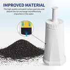 4 Pack Water Filter for Breville Claro Swiss - Oracle, Barista Touch Filters Bambino Espresso Coffee Machine Replacement Compare to Part #BES008WHT0NUC1