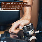 53mm Espresso Tamper & Distributor | Accessories Include Own Tamp Mat For Quick Storage | Ideal Tools For Breville/Sage Automatic Coffee Machine.