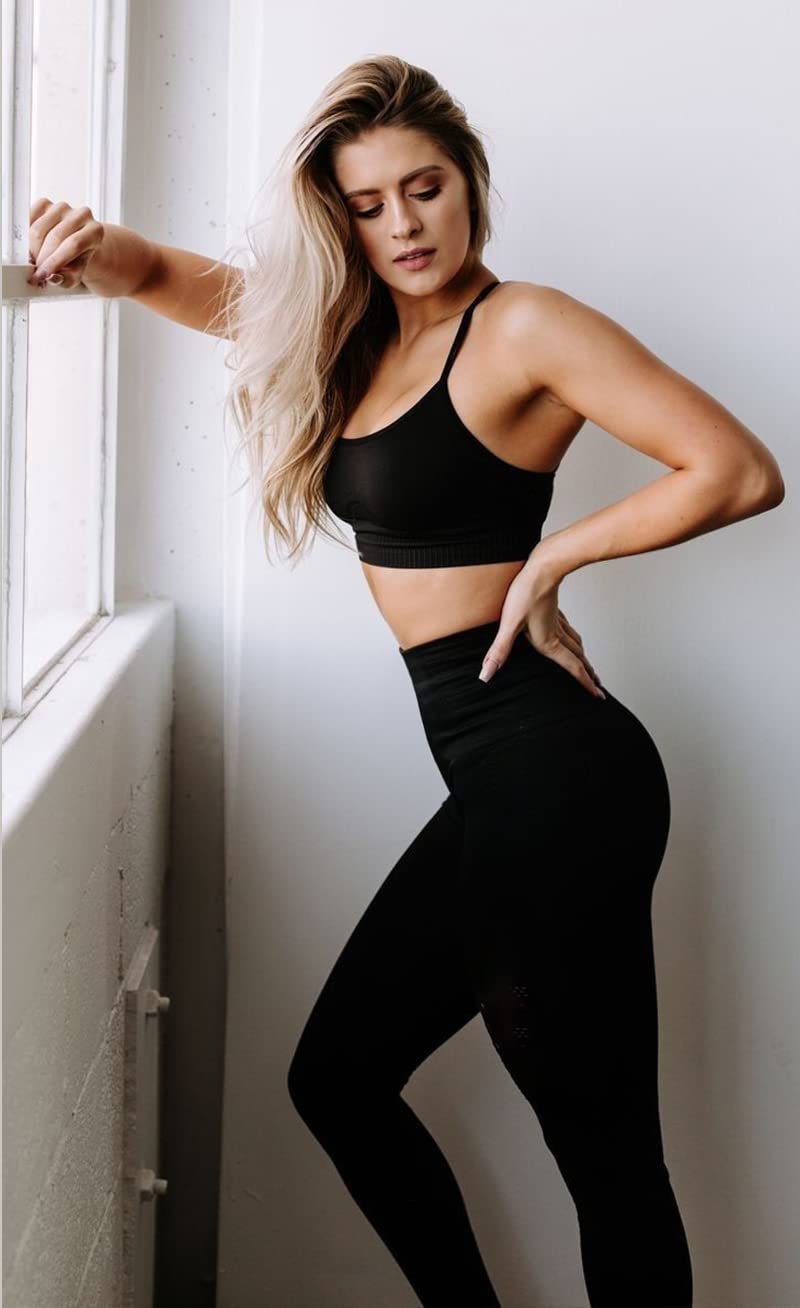 FULLSOFT High Waisted Leggings for Women No See-Through Tummy Control Yoga Pants Workout Leggings-Reg&Plus Size (Black, Small-Medium(One Size 2-12))