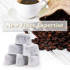 24 Packs Charcoal Water Filters Compatible with Cuisinart Coffee Filter Replacement Coffee Maker