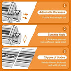 Pasta Maker Attachment Set for KitchenAid Stand Mixers,Stainless Steel Pasta Sheet Roller,Spaghetti & Fettuccine Cutters Accessories plus Dough Scraper