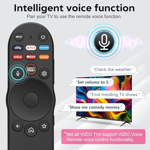Replacement for VIZIO Smart TV Voice Remote Control XRT270 for VIZIO D/P/M/V-Series FHD 4K Quantum Pro Smartcast TVs