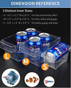 Pawfly Aquarium Fish Breeding Box Acrylic Hatchery Incubator Tank with Suction Cups Large Isolation Box for Baby Fish Shrimp Betta Guppy and Platy