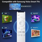 Voice Remote for Samsung-Smart-TV-Remote-Control-Replacement, Universal for Samsung Frame Crystal QLED OLED UHD 4K 8K Voice Smart TV