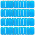 LEKEONE 50 Pcs/25 Packs Pads Abs Trainer Replacement Gel Sheet for Abdominal Muscle Trainer, Accessory for Ab Workout Toning Belt.