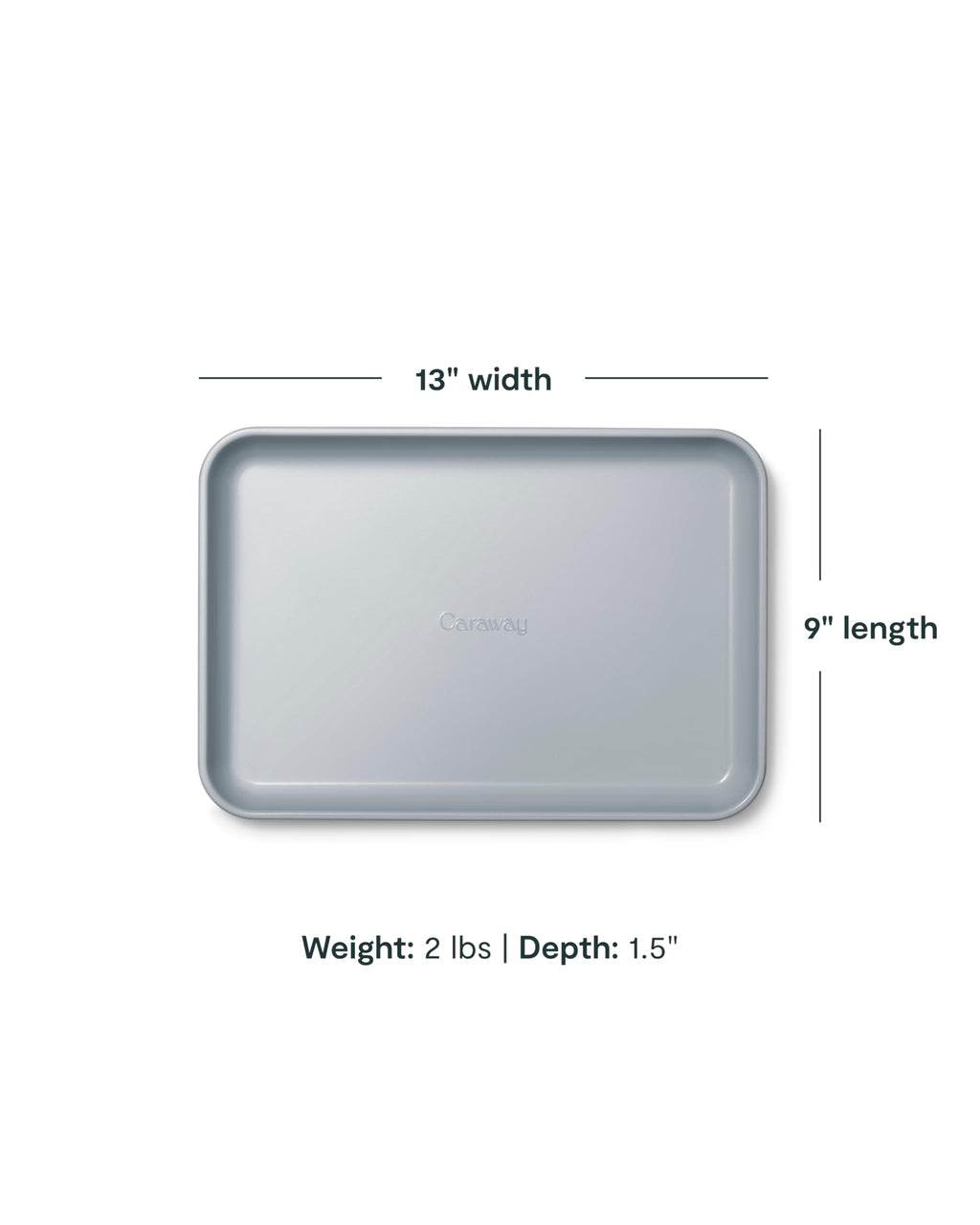 Caraway Nonstick Ceramic Small Baking Sheet (9x13”) – Non-Toxic, PTFE & PFOA Free – Oven Safe – Aluminized Steel Core – Mini Sheet Pan for Baking, Roasting & More - Cream