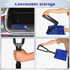 ORIENTOOLS Collapsible Snow Shovel with D-Grip Handle and Durable Aluminum Edge Blade, Portable Snow Shovel for Your Car, Truck, Recreational Vehicle, etc. (Blade 11")