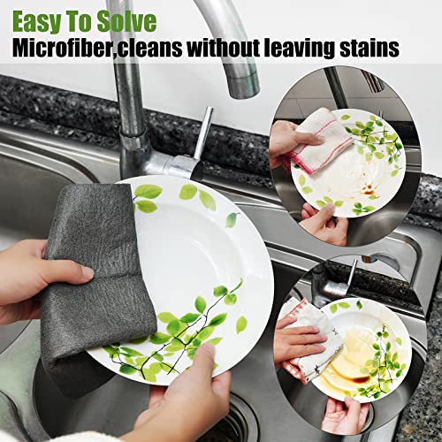 KTT Thickened Magic Cleaning Cloth,Reusable Microfiber Cleaning Cloth.Lint Free Cloth for Home,Window,Mirror Glass and Cars.(12" x 16",5 Pack)