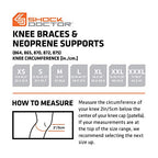 Shock Doctor Knee Support Compression, Light Support for Arthritis, Bursitis, Tendonitis, Patella Alignment, For Men & Women, Sold as Single unit (1)