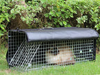 Deblue Feral Cat Trap Cage Cover, 32" Cage Trap Cover for Live Animals with Bite Proof Gloves, Large Trap Cage Cover for 1 Door Humane Trap Cage-(NO CAGE)