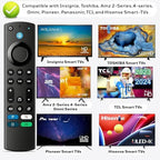 Replacement Voice Remote for Insignia, Toshiba, AMZ 2-Series, 4-Sereis, Omni, Pioneer, TCL, Hisense Smart TVs, for Streaming Devices, 1-Year Warranty, Compatible with Fire Smart TV