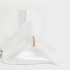 HUIHUANG White Satin Ribbon 4 inch Wide Double Faced Polyester Large Ribbon for Chair Sash Wedding Party Supplies Cake Decor Bows Making Flower Bouquet Sewing Crafts Gift Wrapping -10 Yards/Roll