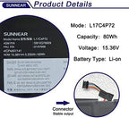 L17C4P72 Laptop Battery Replacement for Lenovo ThinkPad X1 Extreme 1st Gen/2nd Gen ThinkPad P1 1st/2nd Gen Series L17M4P72 01AY968 01AY969 L18M4P71 01YU911 5B10V98091 SB10Q76929 SB10Q76928