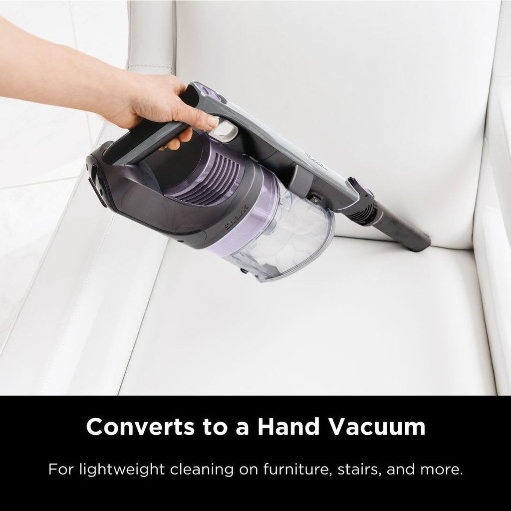 Shark Cordless Vacuum Cleaner with with XL Dust Cup, Lightweight, Portable, Rechargeable, Powerful Pet Hair Pickup, Removable Handheld, Crevice Tool, Carpet and Hard Floors,40min Runtime, Grey, IX141