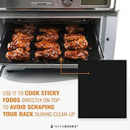 Toaster Oven Air Fryer Reusable Mats Accessories 9 x 11, Silicone Liner, Drip Mat (3pcs) Compatible with Cuisinart, Emeril Lagasse, Gowise, Breville + More, Convection Accessories, Electric Oven Rack