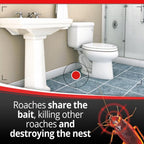 Combat Max Large Roach Killing Bait Stations, Child-resistant, 8 Count (Pack of 6)