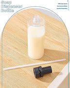 【Updated】 Soap Dispenser Bottle for Kitchen Sink Replacement - 500ML/17oz Soap Bottle - A Replacement for Your Soap Dispenser, Please Confirm The Adapter Maximum Connection Size Before