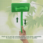 MyLifeUNIT Mesh Screen Cleaner, Window Screen Cleaning Brush Washing Equipment, Detachable Window Cleaner Tool with Wet and Dry Dual-Use
