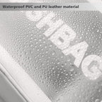 DAPOWER Travel Toiletry Bag for Women and Men, Matte Translucent Toiletry Bag with Handy Handle, Makeup Cosmetic Organizer Bag for Travel Toiletries Accessories (White)