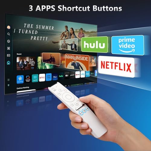 Voice Remote for Samsung-Smart-TV-Remote-Control-Replacement, Universal for Samsung Frame Crystal QLED OLED UHD 4K 8K Voice Smart TV