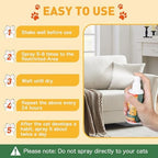 Cat Repellent Spray, Cat Deterrent Spray - Indoor & Outdoor Training Safe, Protect Furniture, Sofas, Rugs, Restricted Areas-for Behavior, Natural, Effective
