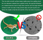 Bearded Dragon Tank Accessories, Reptile Terrarium Carpet Soft Thickening Substrate for Snake, Tortoise, Leopard Gecko, Lizard, Iguana, Non-Adhesive Reptile Habitat Bedding