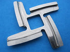 TWO PACK replacement blades for KSMFGA meat grinder by Kitchenaid meat grinder. **Fits KSMFGA only**