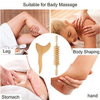 TZEAFDC 3 Pack Wood Therapy Massage Tools Lymphatic Drainage Massager for Body Shaping