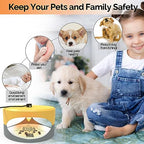 Yellow and LightGray Gray Aspectek Sticky Dome Flea Trap with 2 Sticky Discs. Odorless Insect Traps, Effective for Indoor Use - 2 Pack