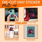 Set 3Pcs Let Them Sticker Funny Quotes Cute Heart Sticker Meme Humor Sticker Bookish Hard Hat Waterproof 2 Inches Die-Cut Vinyl for Water Bottle Laptop Phone for Friend Coworker Dad Mom