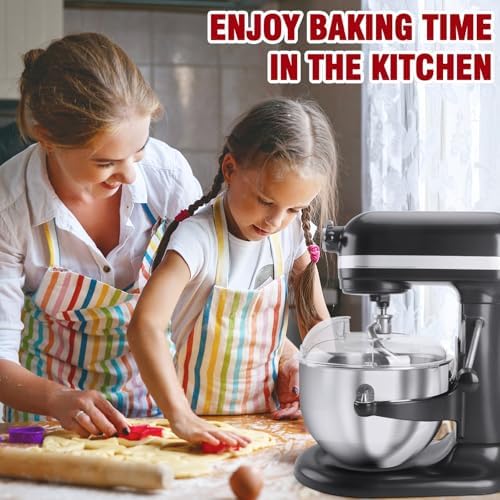 Pouring Shield for KitchenAid 6-7 Qt Bowl Lift Mixer,Fit for Stainless Steel Bowls (Only),Food Grade Pouring Shield Mixers Bowl Cover Splash Guard for Kitchen aid Accessories and Attachments,Upgraded