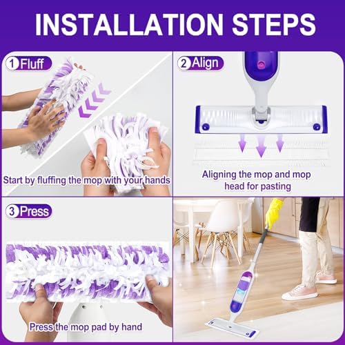 20 Pack Disposable Mopping Pads Refills for Swiffer PowerMop,Compatible with Swiffer Power Mop Refills, Multi-Surface Mop Pad Replacement for Floor Cleaning