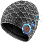 Bluetooth Beanie for Men, Wireless Headphones for Bluetooth Hat, Winter Knit Music Hat, Unique Tech Gifts Stocking Stuffer