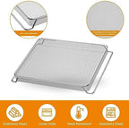 for Ninja Foodi Replacement Air Fryer Oven Basket, Original Replacement Baking Trays for NINJA DT201 DT251 Foodi Digital Air Fryer Oven, Mesh Basket, Ideal Accessories for Frying and Dehydrating